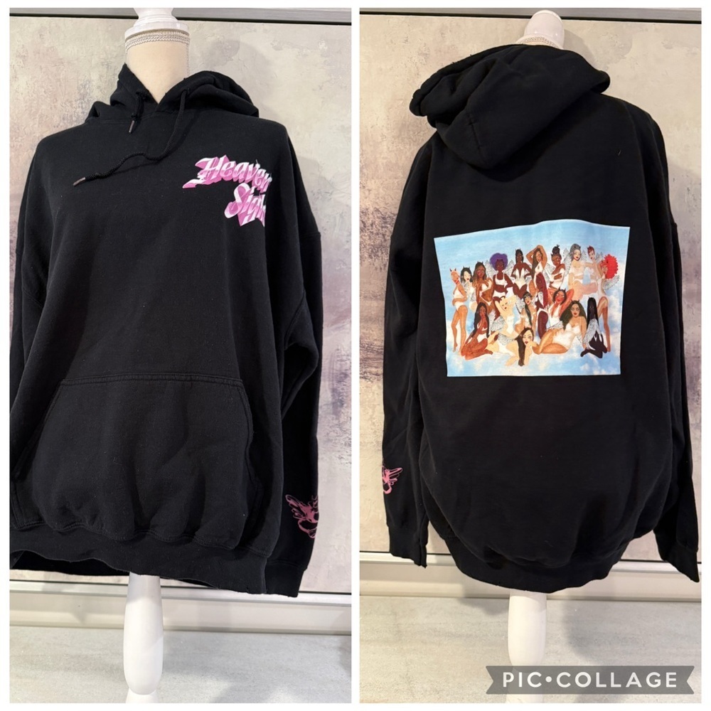 Boys Lie Black Hoodie with Graphic Print